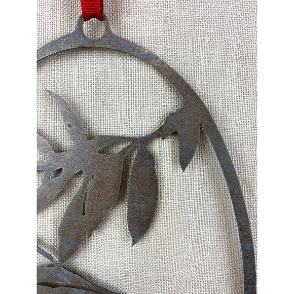 Laser Cut Metal Wall Art Chickadee Bird on Branch - Picture 2 of 7